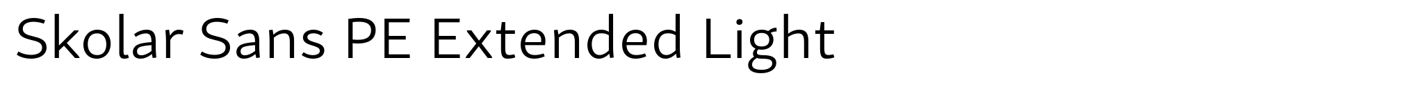 Skolar Sans PE Extended Light image
